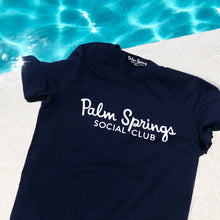 Load image into Gallery viewer, Navy Unisex Member Tee - Palm Springs Social Club